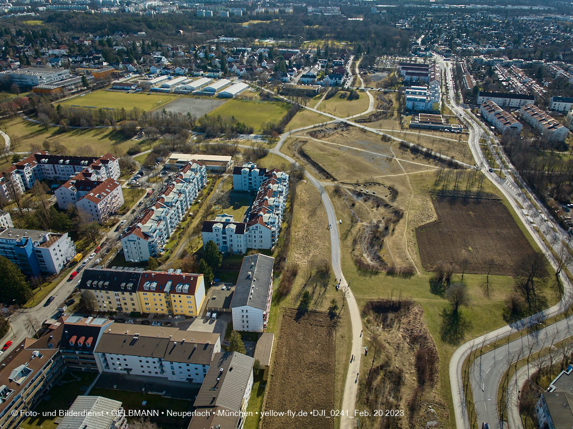 20.02.2023 -  der verschwundene Hachinger Bach in Neuperlach und Berg am Laim